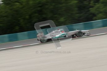 © 2012 Octane Photographic Ltd. Hungarian GP Hungaroring - Friday 27th July 2012 - F1 Practice 2. Mercedes W03 - Michael Schumacher. Digital Ref : 0426lw7d5604