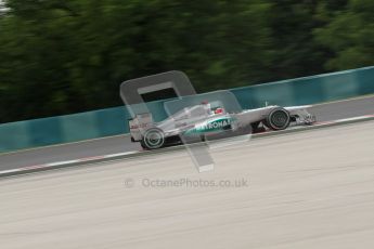 © 2012 Octane Photographic Ltd. Hungarian GP Hungaroring - Friday 27th July 2012 - F1 Practice 2. Mercedes W03 - Michael Schumacher. Digital Ref : 0426lw7d5604