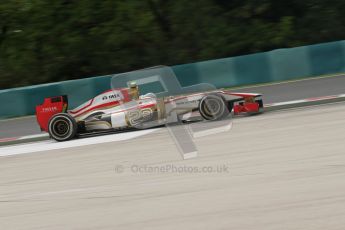 © 2012 Octane Photographic Ltd. Hungarian GP Hungaroring - Friday 27th July 2012 - F1 Practice 2. HRT F112 - Narain Karthikeyan. Digital Ref : 0426lw7d5648