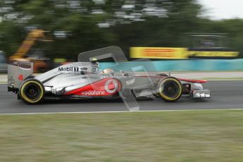 © 2012 Octane Photographic Ltd. Hungarian GP Hungaroring - Friday 27th July 2012 - F1 Practice 2. McLaren MP4/27 - Lewis Hamilton. Digital Ref : 0426lw7d5708