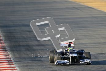 © 2012 Octane Photographic Ltd. Barcelona Winter Test 1 Day 1 - Tuesday 21st February 2012. Williams FW34 - Bruno Senna. Digital Ref : 0226lw1d6139