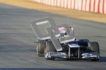 © 2012 Octane Photographic Ltd. Barcelona Winter Test 1 Day 1 - Tuesday 21st February 2012. Williams FW34 - Bruno Senna. Digital Ref : 0226lw1d6367