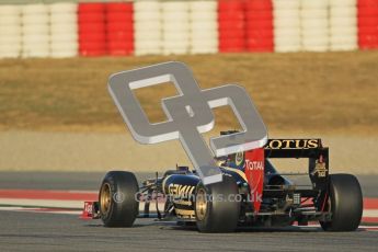 © 2012 Octane Photographic Ltd. Barcelona Winter Test 1 Day 1 - Tuesday 21st February 2012. Lotus E20 - Romain Grosjean. Digital Ref : 0226lw1d6513