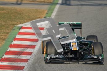 © 2012 Octane Photographic Ltd. Barcelona Winter Test 1 Day 1 - Tuesday 21st February 2012. Caterham CT01 - Heikki Kovalainen. Digital Ref : 0226lw1d6617