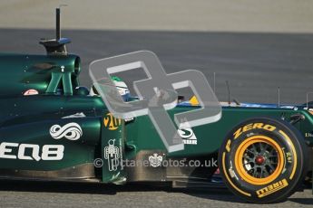 © 2012 Octane Photographic Ltd. Barcelona Winter Test 1 Day 1 - Tuesday 21st February 2012. Caterham CT01 - Heikki Kovalainen. Digital Ref : 0226lw1d6625