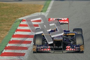 © 2012 Octane Photographic Ltd. Barcelona Winter Test 1 Day 1 - Tuesday 21st February 2012. Toro Rosso STR7 - Daniel Ricciardo. Digital Ref : 0226lw1d6637