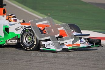 © 2012 Octane Photographic Ltd. Barcelona Winter Test 1 Day 1 - Tuesday 21st February 2012. Force India VJM05 - Nico Hulkenberg. Digital Ref : 0226lw1d6751