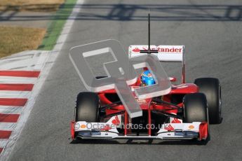 © 2012 Octane Photographic Ltd. Barcelona Winter Test 1 Day 1 - Tuesday 21st February 2012. Ferrari F2012 - Fernando Alonso. Digital Ref : 0226lw1d6826