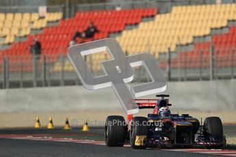 © 2012 Octane Photographic Ltd. Barcelona Winter Test 1 Day 1 - Tuesday 21st February 2012. Toro Rosso STR7 - Daniel Ricciardo. Digital Ref : 0226lw1d6893