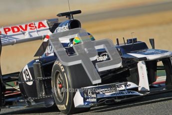 © 2012 Octane Photographic Ltd. Barcelona Winter Test 1 Day 1 - Tuesday 21st February 2012. Williams FW34 - Bruno Senna. Digital Ref : 0226lw1d6904