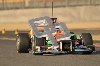 © 2012 Octane Photographic Ltd. Barcelona Winter Test 1 Day 1 - Tuesday 21st February 2012. Force India VJM05 - Nico Hulkenberg. Digital Ref : 0226lw1d6913