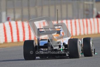 © 2012 Octane Photographic Ltd. Barcelona Winter Test 1 Day 1 - Tuesday 21st February 2012. Force India VJM05 - Nico Hulkenberg. Digital Ref : 0226lw1d6932