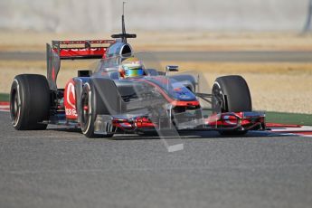 © 2012 Octane Photographic Ltd. Barcelona Winter Test 1 Day 1 - Tuesday 21st February 2012. McLaren MP4/27 - Lewis Hamilton. Digital Ref : 0226lw1d6988