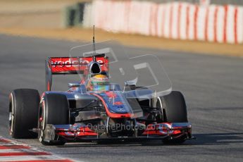 © 2012 Octane Photographic Ltd. Barcelona Winter Test 1 Day 1 - Tuesday 21st February 2012. McLaren MP4/27 - Lewis Hamilton. Digital Ref : 0226lw1d7151
