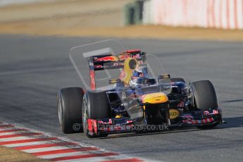 © 2012 Octane Photographic Ltd. Barcelona Winter Test 1 Day 1 - Tuesday 21st February 2012. Red Bull RB8 - Sebastian Vettel. Digital Ref : 0226lw1d7161
