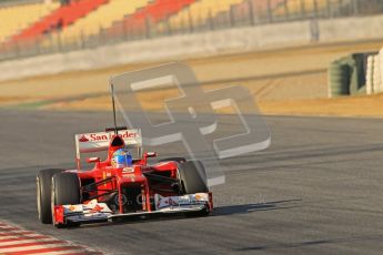 © 2012 Octane Photographic Ltd. Barcelona Winter Test 1 Day 1 - Tuesday 21st February 2012. Ferrari F2012 - Fernando Alonso. Digital Ref : 0226lw1d7186