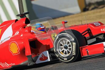© 2012 Octane Photographic Ltd. Barcelona Winter Test 1 Day 1 - Tuesday 21st February 2012. Ferrari F2012 - Fernando Alonso. Digital Ref : 0226lw1d7198