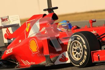 © 2012 Octane Photographic Ltd. Barcelona Winter Test 1 Day 1 - Tuesday 21st February 2012. Ferrari F2012 - Fernando Alonso. Digital Ref : 0226lw1d7253