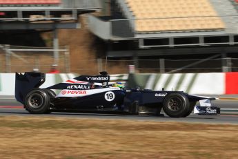 © 2012 Octane Photographic Ltd. Barcelona Winter Test 1 Day 1 - Tuesday 21st February 2012. Williams FW34 - Bruno Senna. Digital Ref : 0226lw7d5229