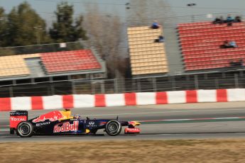 © 2012 Octane Photographic Ltd. Barcelona Winter Test 1 Day 1 - Tuesday 21st February 2012. Red Bull RB8 - Sebastian Vettel. Digital Ref : 0226lw7d5304