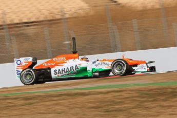 © 2012 Octane Photographic Ltd. Barcelona Winter Test 1 Day 1 - Tuesday 21st February 2012. Force India VJM05 - Nico Hulkenberg. Digital Ref : 0226lw7d5556