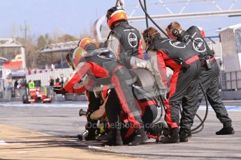 © 2012 Octane Photographic Ltd. Barcelona Winter Test 1 Day 1 - Tuesday 21st February 2012. MVR02 - Charles Pic - Pit Stop. Digital Ref : 0226lw7d5850