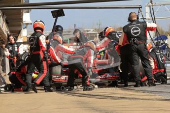 © 2012 Octane Photographic Ltd. Barcelona Winter Test 1 Day 1 - Tuesday 21st February 2012. MVR02 - Charles Pic - Pit Stop. Digital Ref : 0226lw7d5918