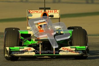 © 2012 Octane Photographic Ltd. Barcelona Winter Test 1 Day 2 - Wednesday 21st February 2012. Force India  VJM05 - Nico Hulkenberg. Digital Ref : 0227lw1d7484