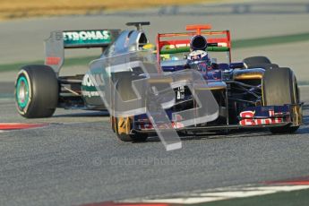 © 2012 Octane Photographic Ltd. Barcelona Winter Test 1 Day 2 - Wednesday 21st February 2012. Toro Rosso STR7 - Daniel Ricciardo. Digital Ref :  0227lw1d7518