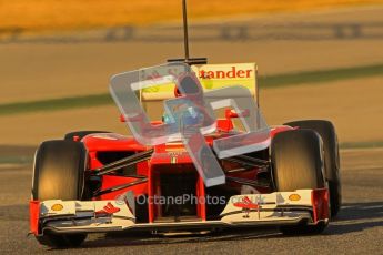 © 2012 Octane Photographic Ltd. Barcelona Winter Test 1 Day 2 - Wednesday 21st February 2012. Ferrari F2012 - Fernando Alonso. Digital Ref : 0227lw1d7550