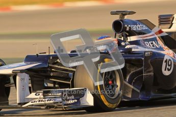 © 2012 Octane Photographic Ltd. Barcelona Winter Test 1 Day 2 - Wednesday 21st February 2012. Williams FW34 - Valtteri Bottas. Digital Ref : 0227lw1d7565