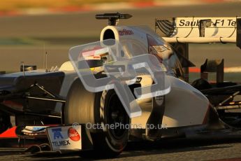 © 2012 Octane Photographic Ltd. Barcelona Winter Test 1 Day 2 - Wednesday 21st February 2012. Sauber C31 - Sergio Perez. Digital Ref : 0227lw1d7620