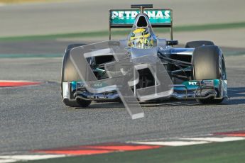 © 2012 Octane Photographic Ltd. Barcelona Winter Test 1 Day 2 - Wednesday 21st February 2012. Mercedes W03 - Nico Rosberg. Digital Ref : 0227lw1d7660