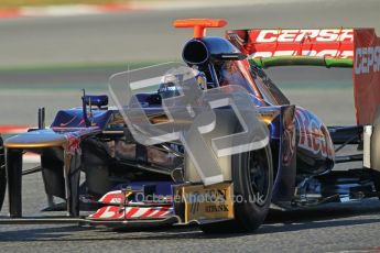 © 2012 Octane Photographic Ltd. Barcelona Winter Test 1 Day 2 - Wednesday 21st February 2012. Toro Rosso STR7 - Daniel Ricciardo. Digital Ref : 0227lw1d7690