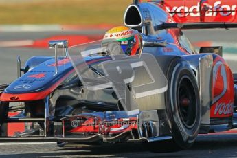 © 2012 Octane Photographic Ltd. Barcelona Winter Test 1 Day 2 - Wednesday 21st February 2012. McLaren MP4/27 - Lewis Hamilton. Digital Ref : 0227lw1d7762
