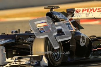 © 2012 Octane Photographic Ltd. Barcelona Winter Test 1 Day 2 - Wednesday 21st February 2012. Williams FW34 - Valtteri Bottas. Digital Ref : 0227lw1d7782