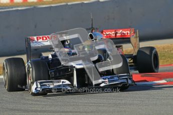 © 2012 Octane Photographic Ltd. Barcelona Winter Test 1 Day 2 - Wednesday 21st February 2012. Williams FW34 - Valtteri Bottas. Digital Ref : 0227lw1d7927