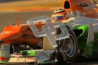 © 2012 Octane Photographic Ltd. Barcelona Winter Test 1 Day 2 - Wednesday 21st February 2012. Force India VJM05 - Nico Hulkenberg. Digital Ref : 0227lw1d7957