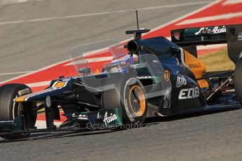 © 2012 Octane Photographic Ltd. Barcelona Winter Test 1 Day 2 - Wednesday 21st February 2012. Caterham CT01 - Vitaly Petrov. Digital Ref : 0227lw1d8722