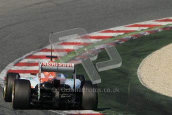 © 2012 Octane Photographic Ltd. Barcelona Winter Test 1 Day 2 - Wednesday 21st February 2012. Force India VJM05 - Nico Hulkenberg. Digital Ref : 0227lw1d8756