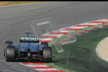 © 2012 Octane Photographic Ltd. Barcelona Winter Test 1 Day 2 - Wednesday 21st February 2012. Mercedes W03 - Nico Rosberg. Digital Ref : 0227lw1d8770