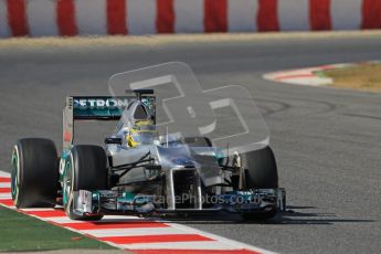 © 2012 Octane Photographic Ltd. Barcelona Winter Test 1 Day 2 - Wednesday 21st February 2012. Mercedes W03 - Nico Rosberg. Digital Ref : 0227lw1d8807