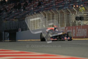 © 2012 Octane Photographic Ltd. Barcelona Winter Test 1 Day 2 - Wednesday 21st February 2012. Toro Rosso STR7 - Daniel Ricciardo. Digital Ref : 0227lw1d9025
