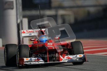 © 2012 Octane Photographic Ltd. Barcelona Winter Test 1 Day 2 - Wednesday 21st February 2012. Ferrari F2012 - Fernando Alonso. Digital Ref : 0227lw1d9079