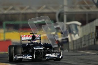 © 2012 Octane Photographic Ltd. Barcelona Winter Test 1 Day 2 - Wednesday 21st February 2012. Williams FW34 - Valtteri Bottas. Digital Ref : 0227lw1d9169