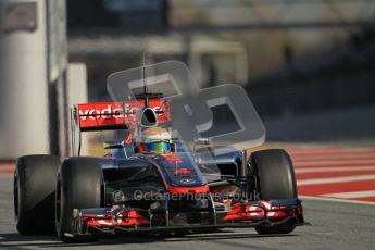 © 2012 Octane Photographic Ltd. Barcelona Winter Test 1 Day 2 - Wednesday 21st February 2012. McLaren MP4/27 - Lewis Hamilton. Digital Ref : 0227lw1d9227