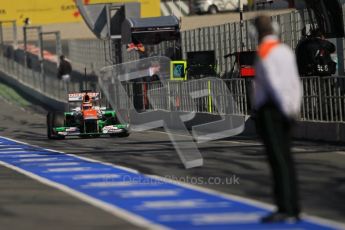 © 2012 Octane Photographic Ltd. Barcelona Winter Test 1 Day 2 - Wednesday 21st February 2012. Force India VJM05 - Nico Hulkenberg. Digital Ref : 0227lw1d9303