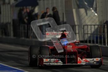 © 2012 Octane Photographic Ltd. Barcelona Winter Test 1 Day 2 - Wednesday 21st February 2012. Ferrari F2012 - Fernando Alonso. Digital Ref : 0227lw1d9332