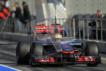 © 2012 Octane Photographic Ltd. Barcelona Winter Test 1 Day 2 - Wednesday 21st February 2012. McLaren MP4/27 - Lewis Hamilton. Digital Ref : 0227lw1d9357