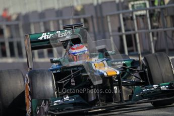 © 2012 Octane Photographic Ltd. Barcelona Winter Test 1 Day 2 - Wednesday 21st February 2012. Caterham CT01 - Vitaly Petrov. Digital Ref : 0227lw1d9380